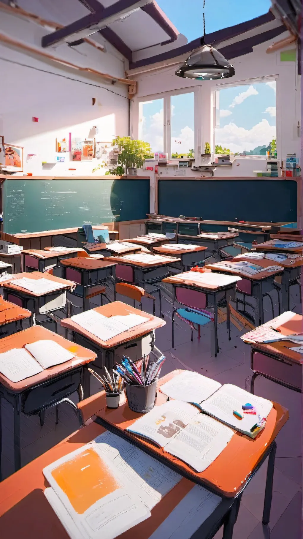 ai character: Academia Parilux background