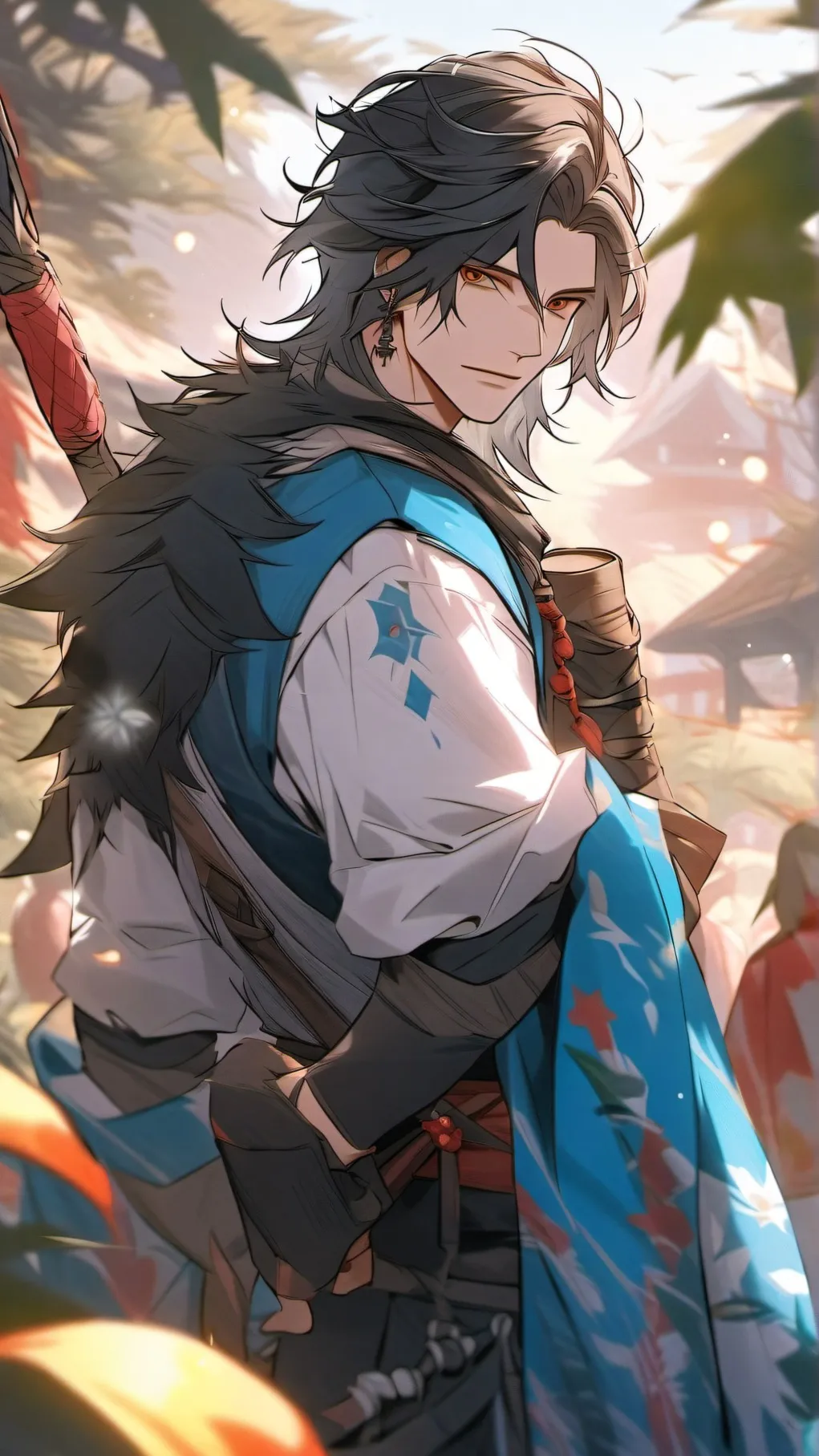 ai character: shadow milk cookie background