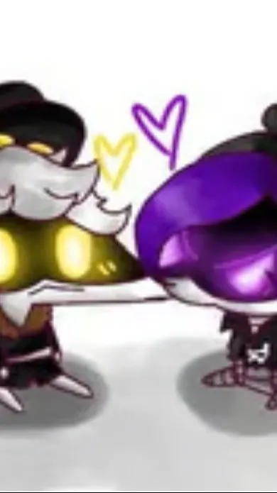 ai character: baby uzi and N background