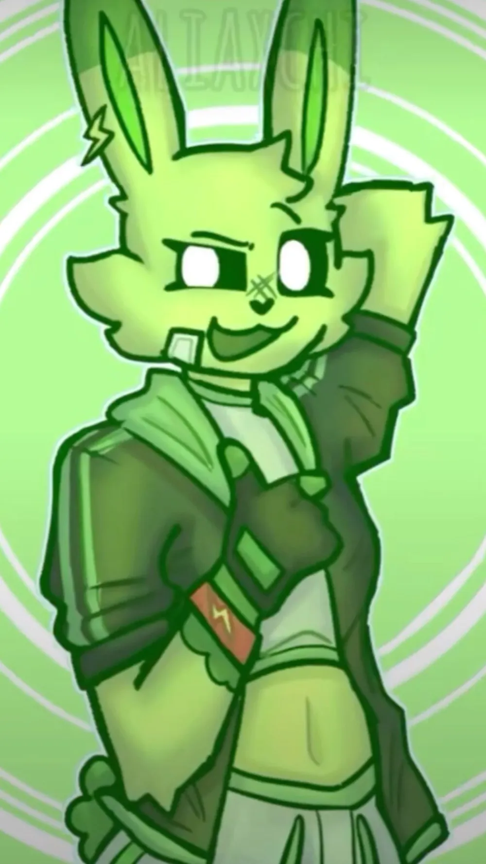 ai character: Hoppy Hopscotch background