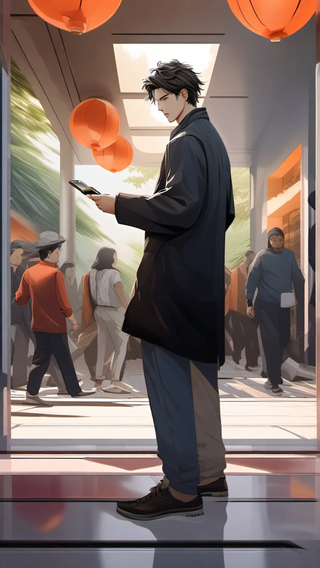 ai character: fighting background