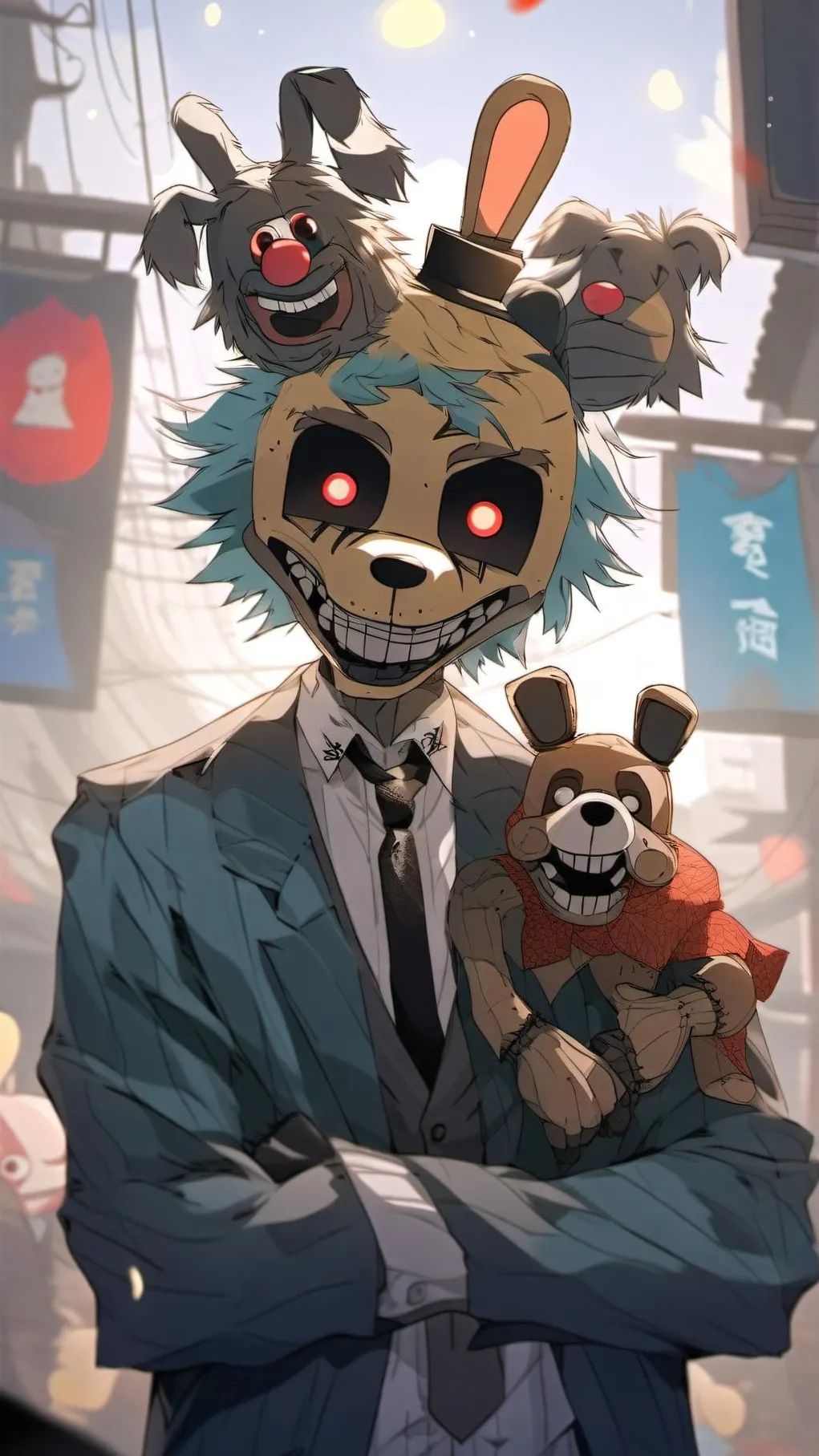 ai character: freddy and crew background