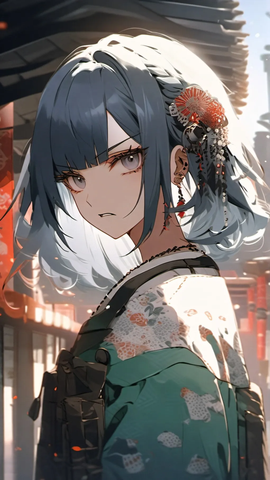 ai character: sakura background