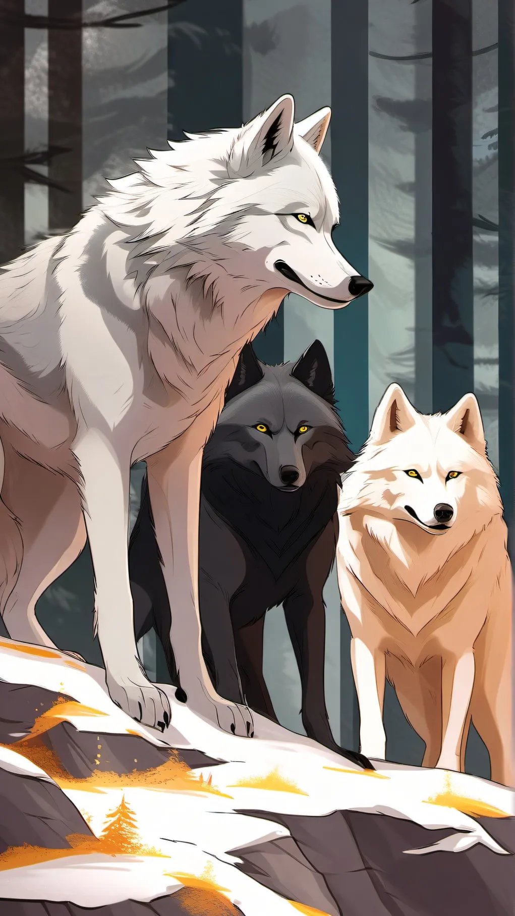 ai character: wolves background