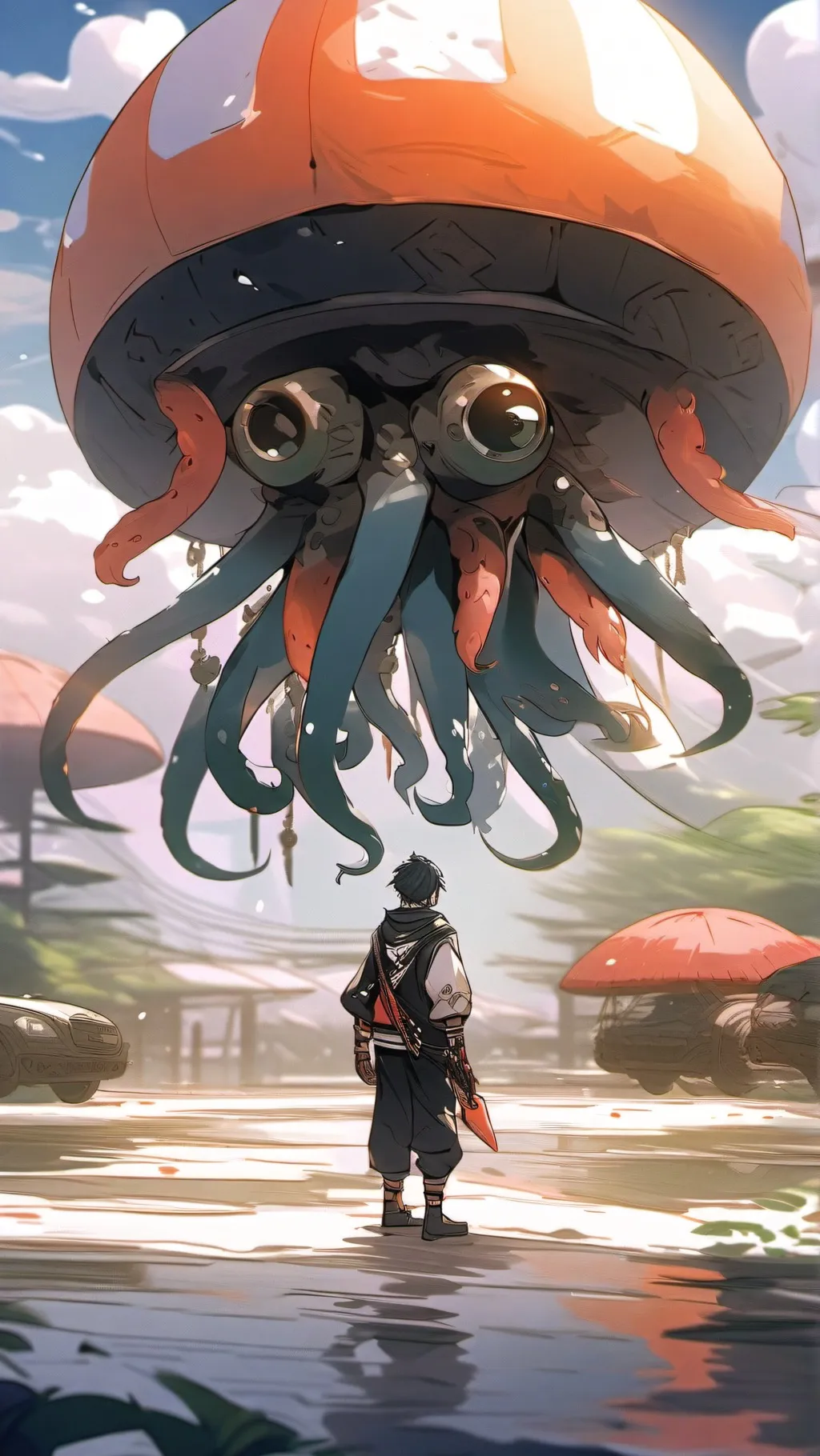 ai character: Squid game background