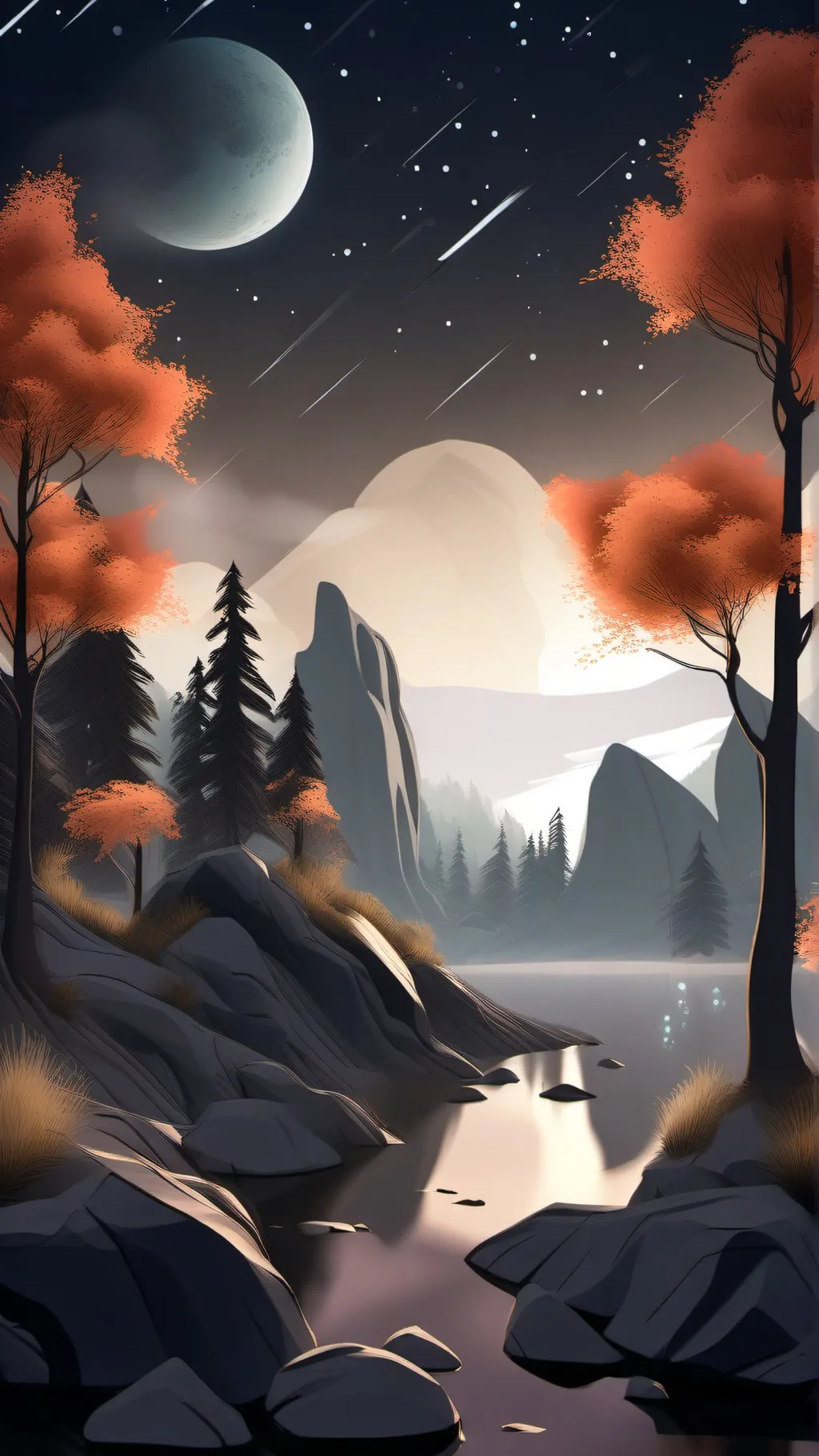 ai character: The nature’s  background