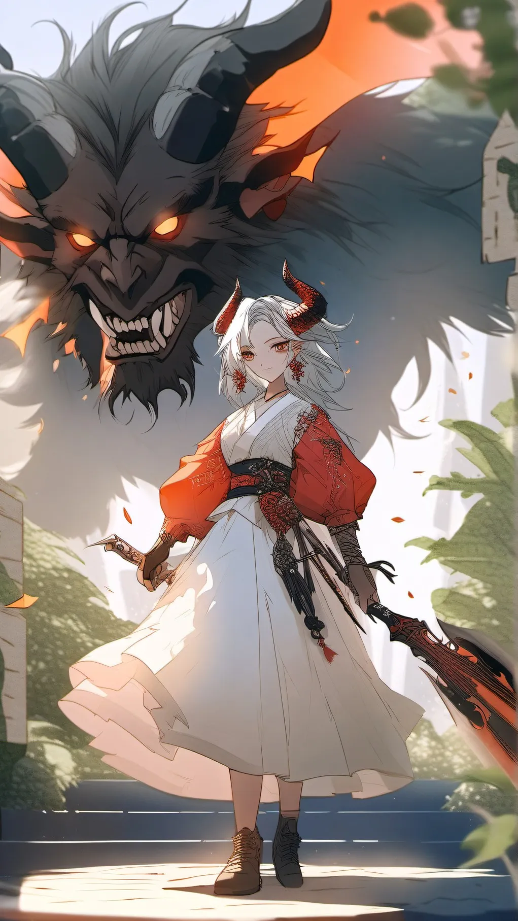 ai character: Helheim background