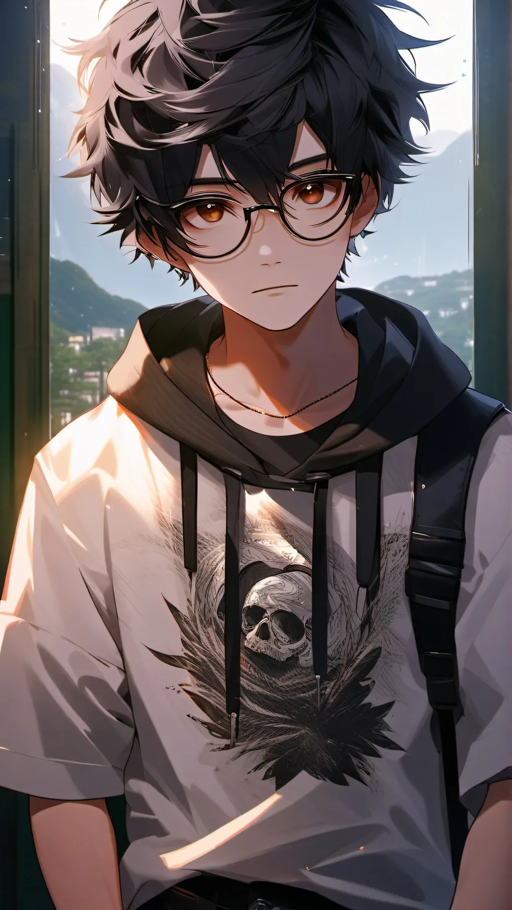 ai character: <3 bradley <3 background