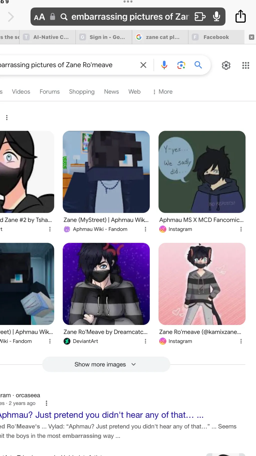 ai character: Zane Ro’meave background