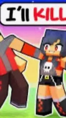 ai character: Aphmau Minecraft background