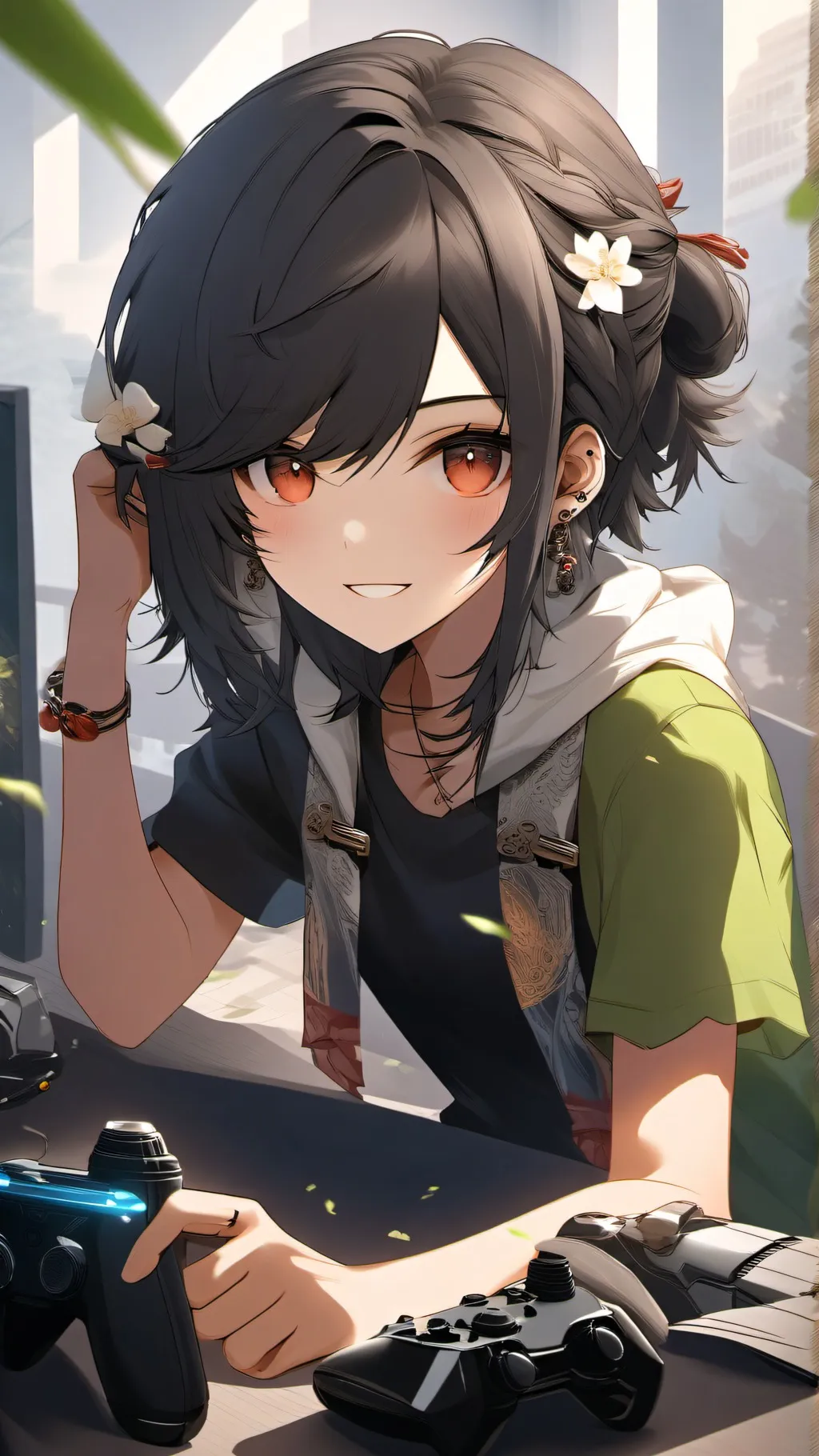 ai character: Velvet background