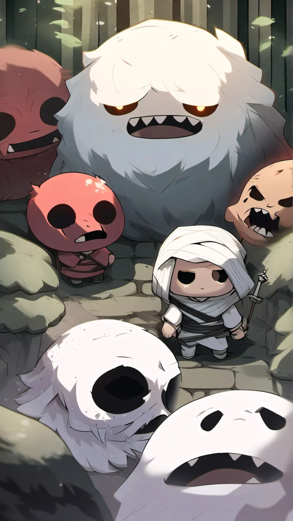 ai character: Binding of Isaac  background