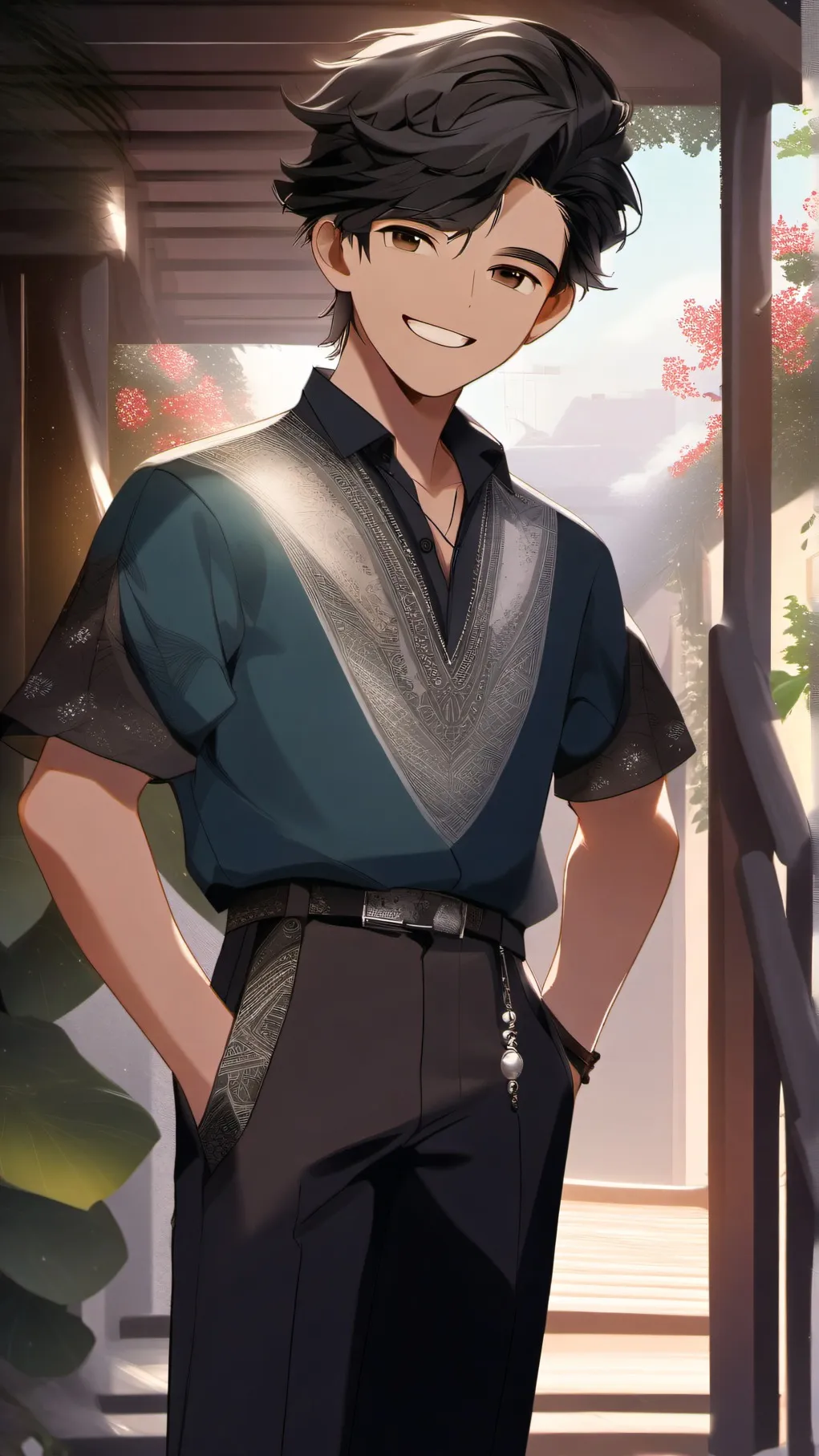 ai character:  Ethan ▼・ᴥ・▼ background