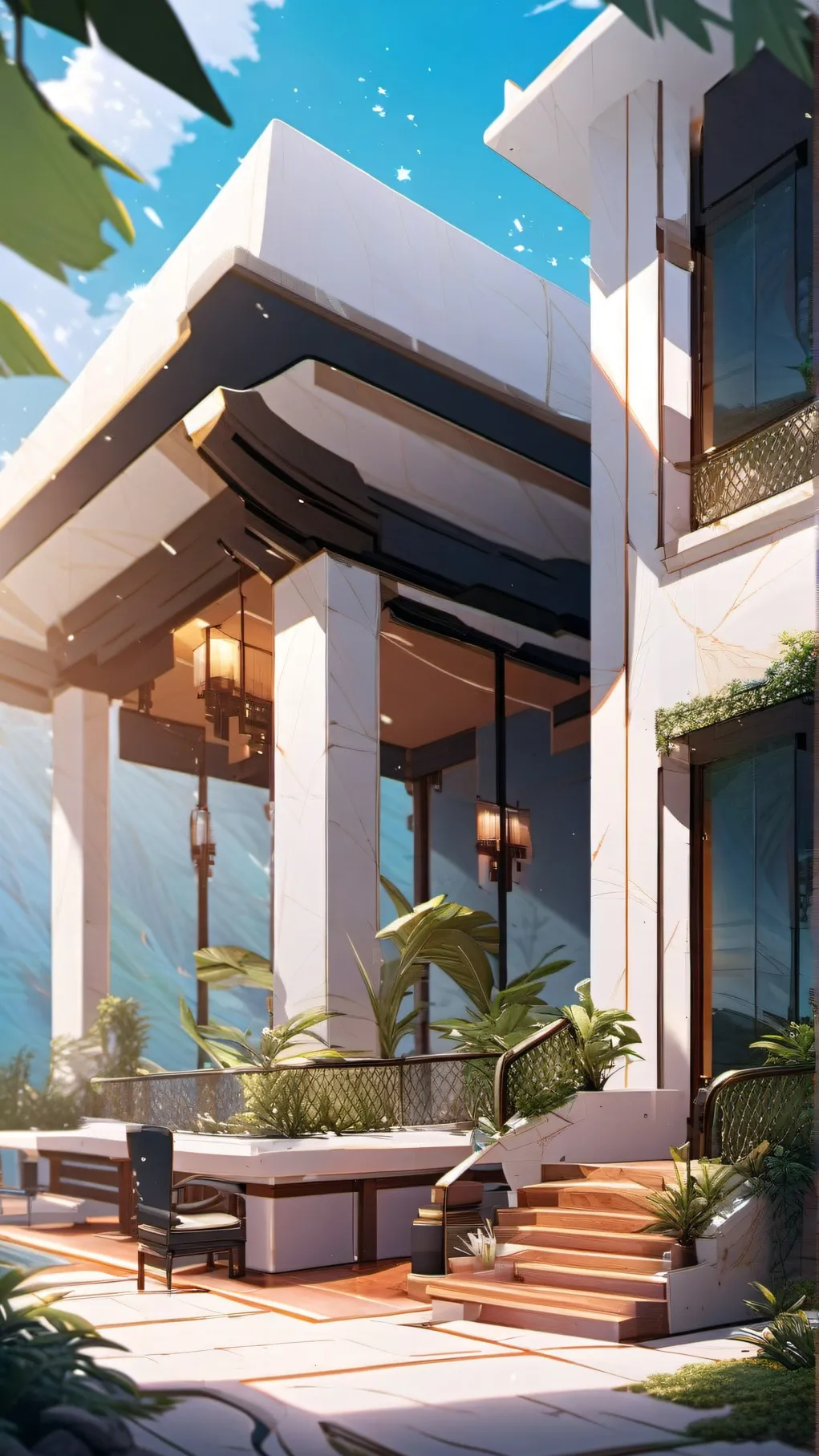 ai character: forsaken hotel background