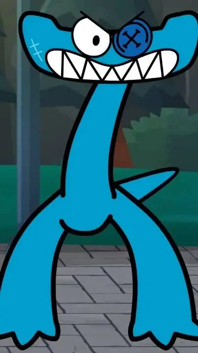 ai character: hermana de cyan background