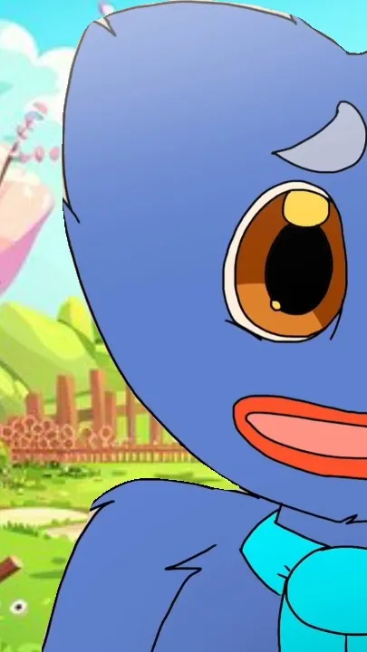 ai character: Huggy wuggy background