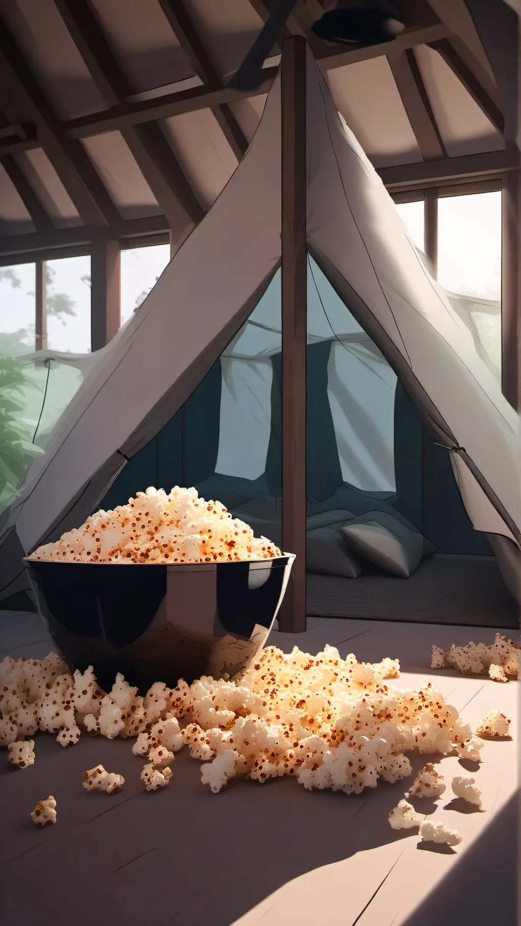 ai character: HH Sleepover! background