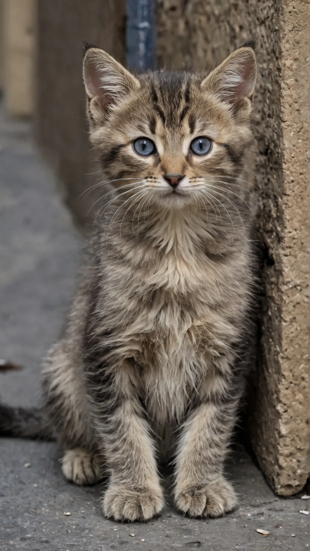 ai character: 1 kitten background