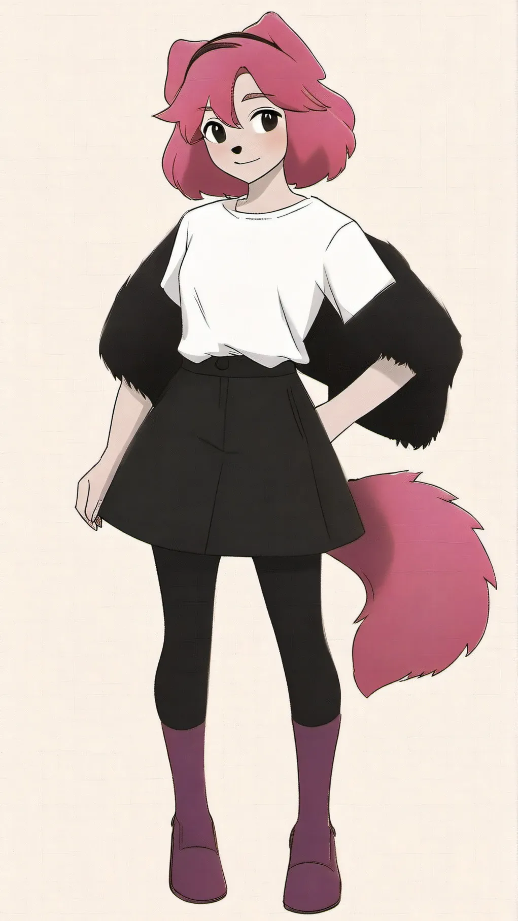 ai character: deskopt protogen background