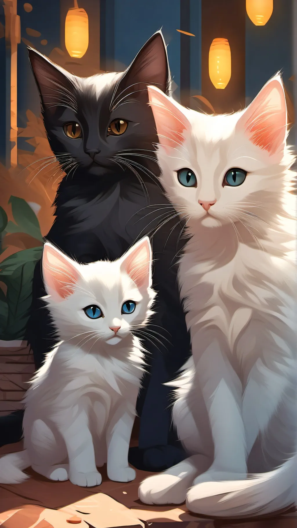 ai character: Newborn kitten. background