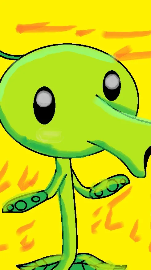 ai character: peashooter background