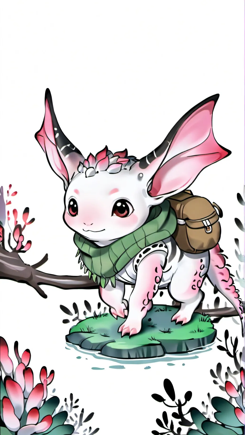 ai character: Axolotl background