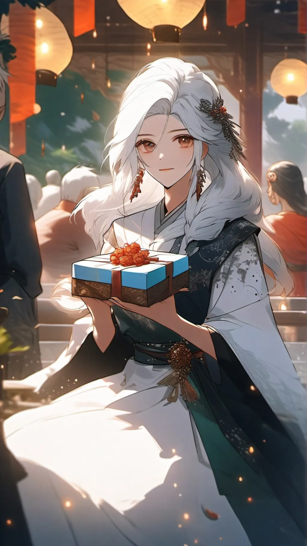 ai character: wenda x gray background