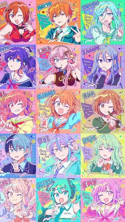 ai character: Project Sekai background