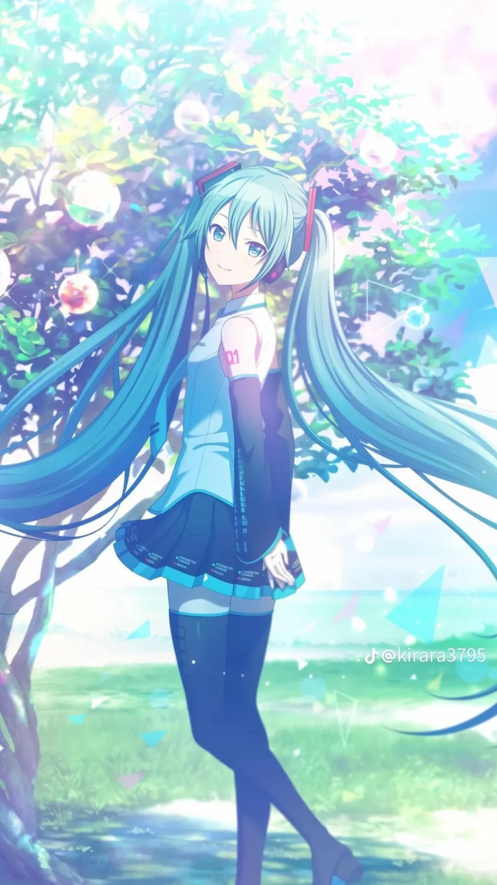 ai character: Hatsune Miku background