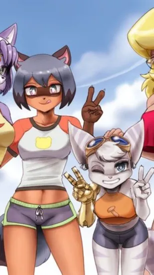 ai character: The furry sisters background