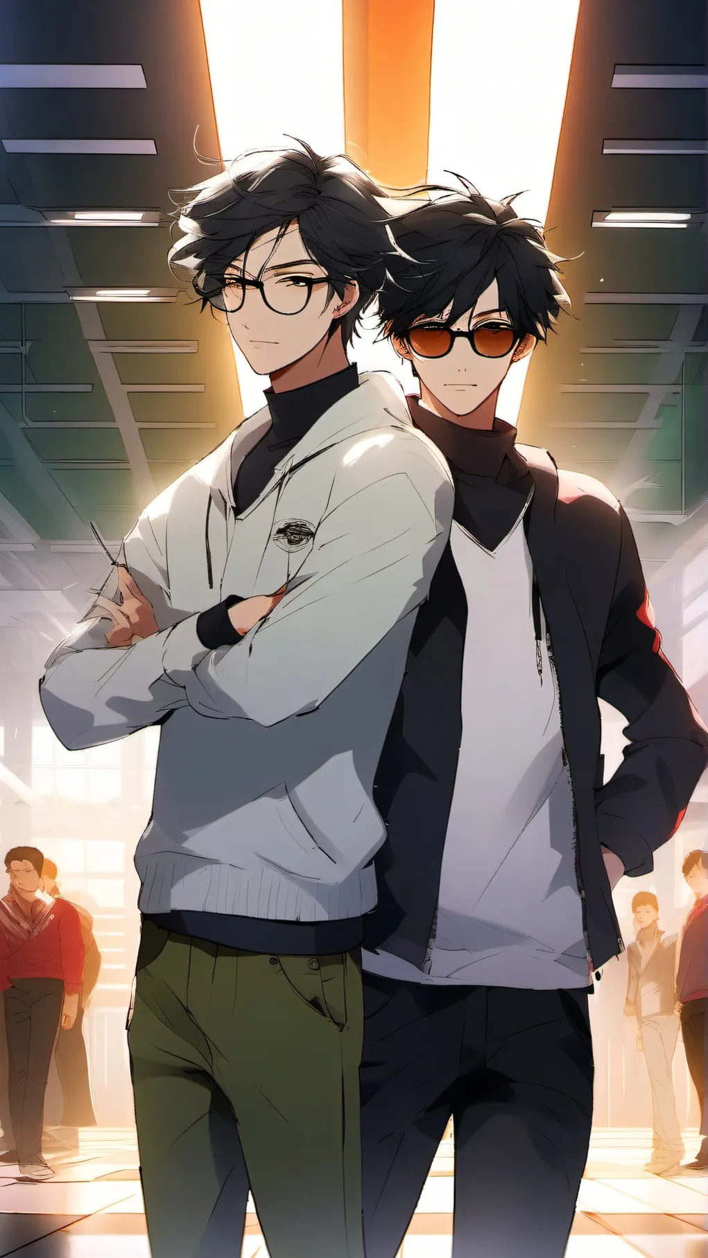 ai character: George and Jake background