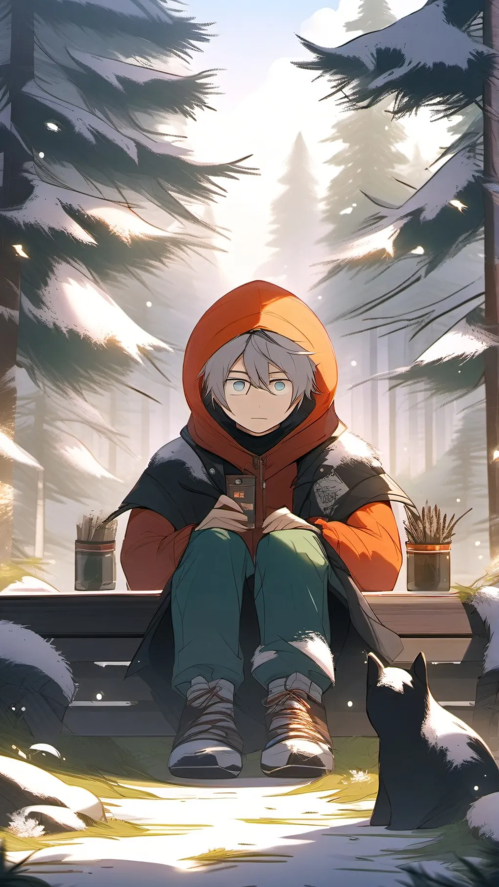 ai character: Sp turn to animals background