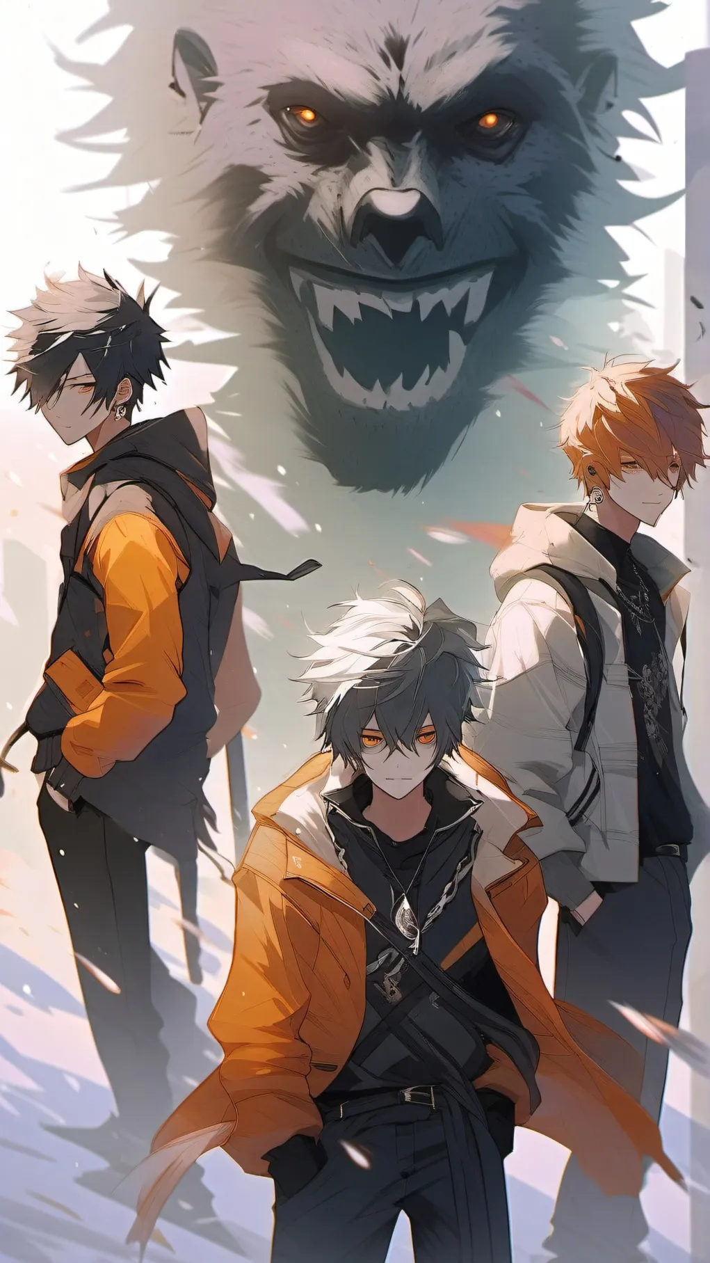 ai character: Group of stalkers background