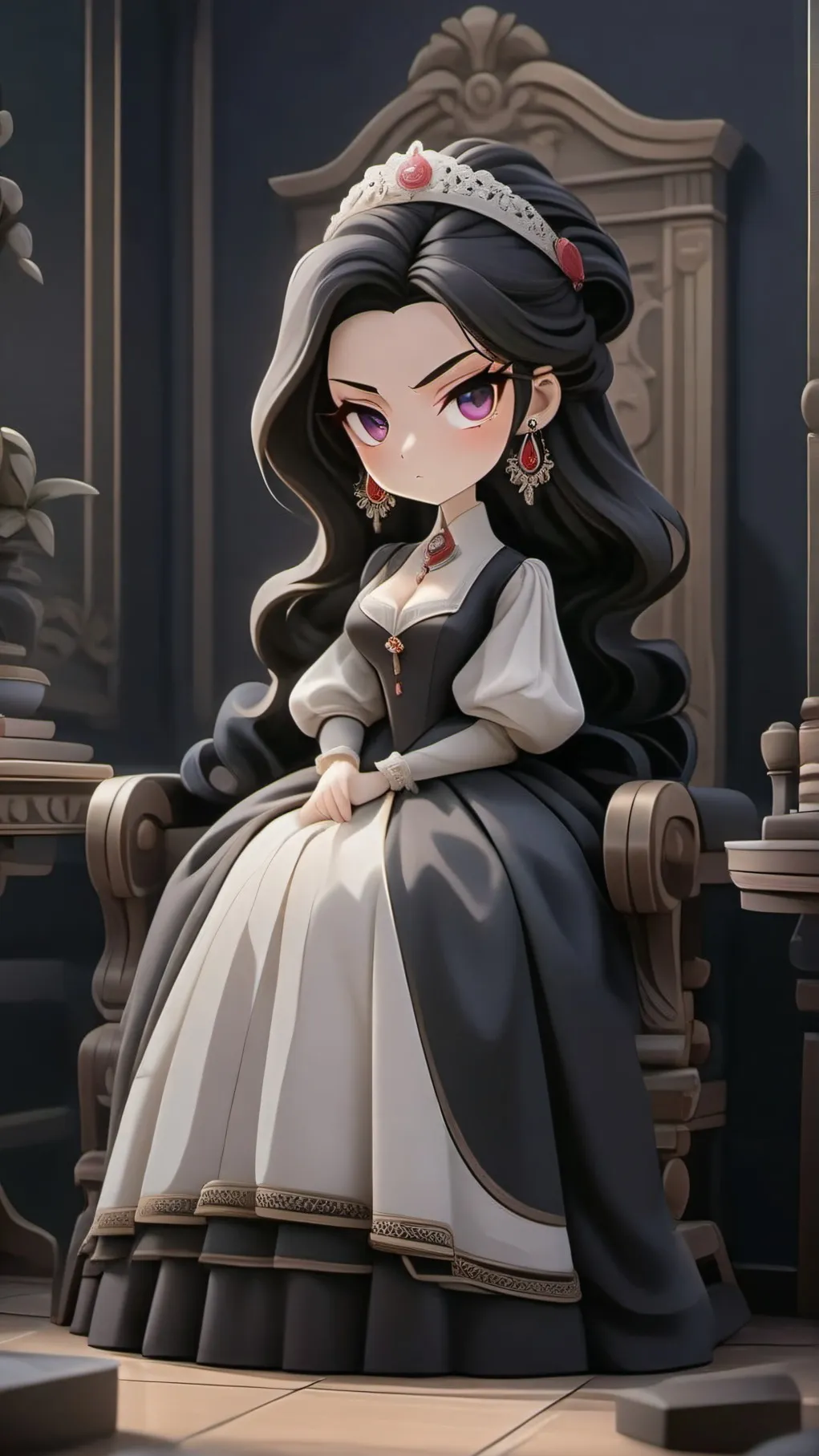 ai character: Queen background