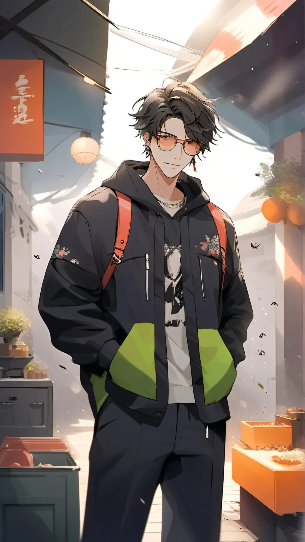 ai character: Awesome dude background