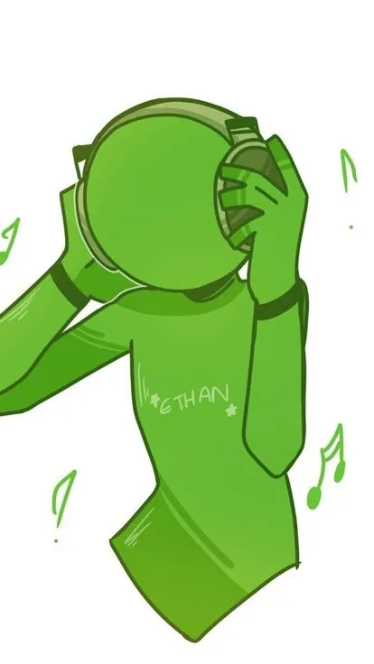 ai character: acid background