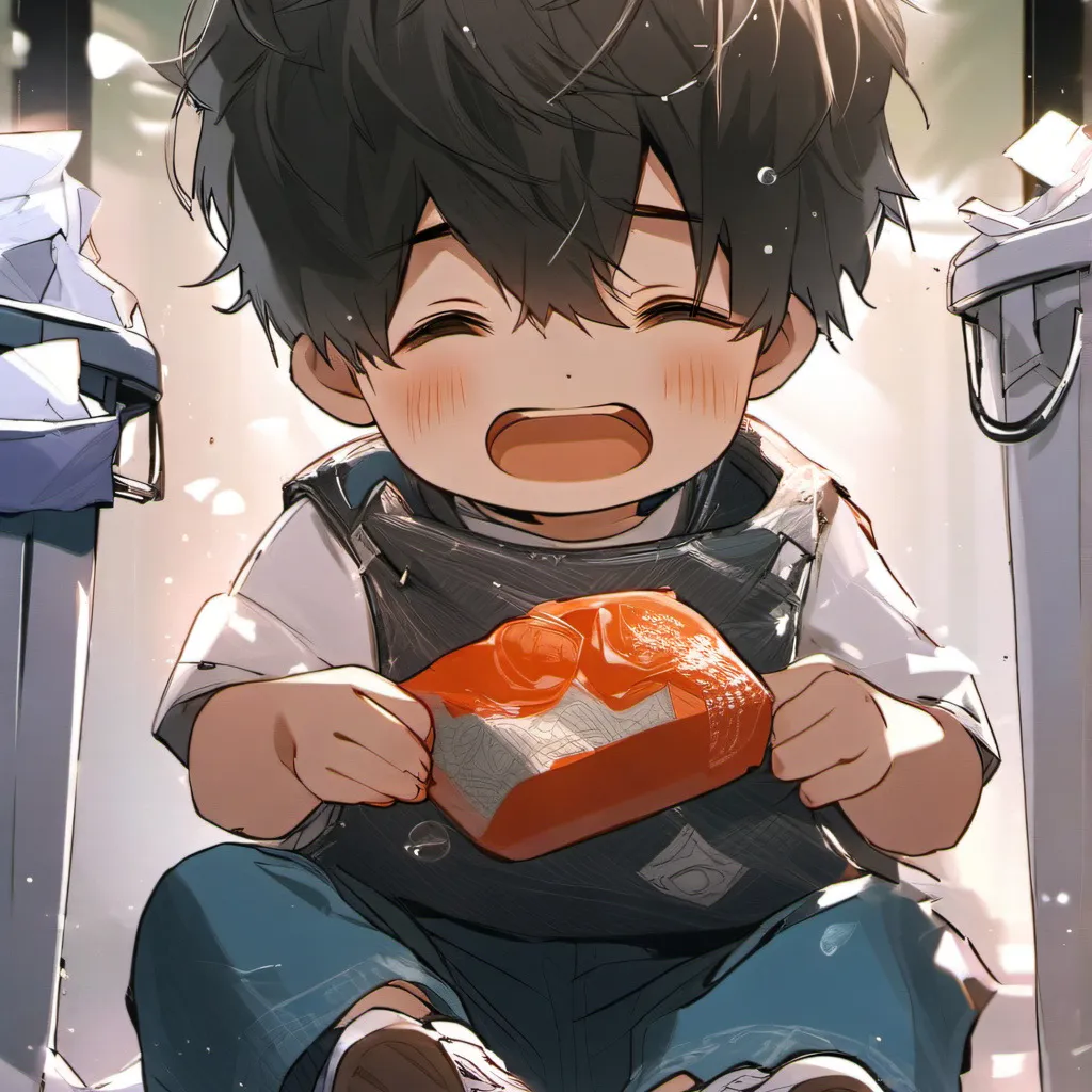 chat with ai character: trash baby