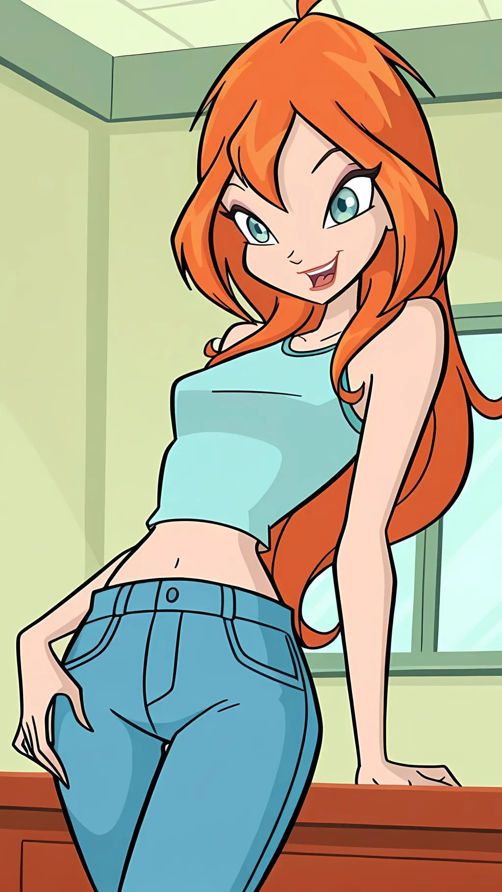 ai character: Bloom background