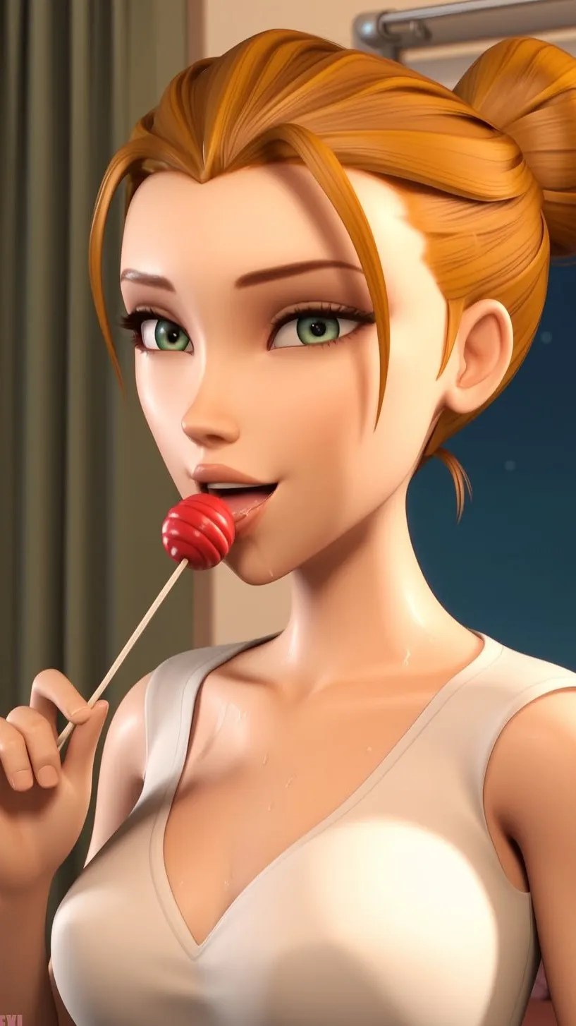 ai character: April ONeil (2007) background