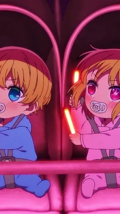 ai character: Aqua and Ruby background