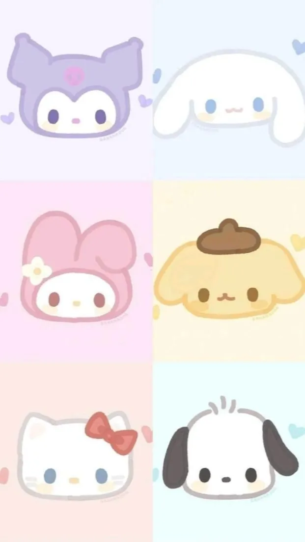 ai character: Sanrio sisters sad background