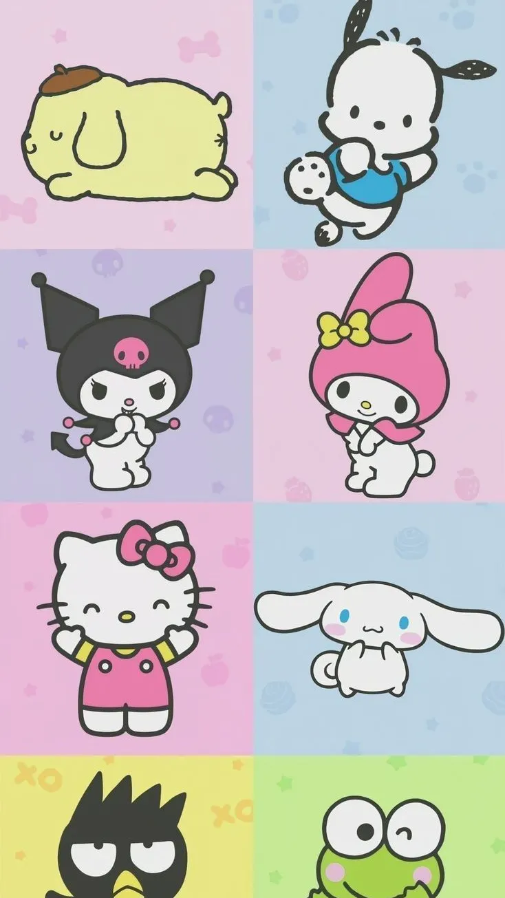 ai character: sanrio background
