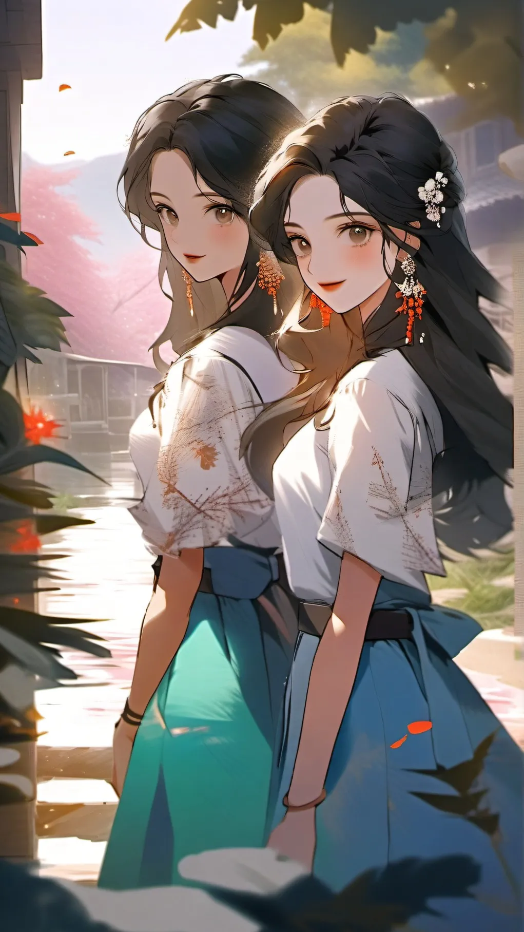 ai character: Florinda y leriana background