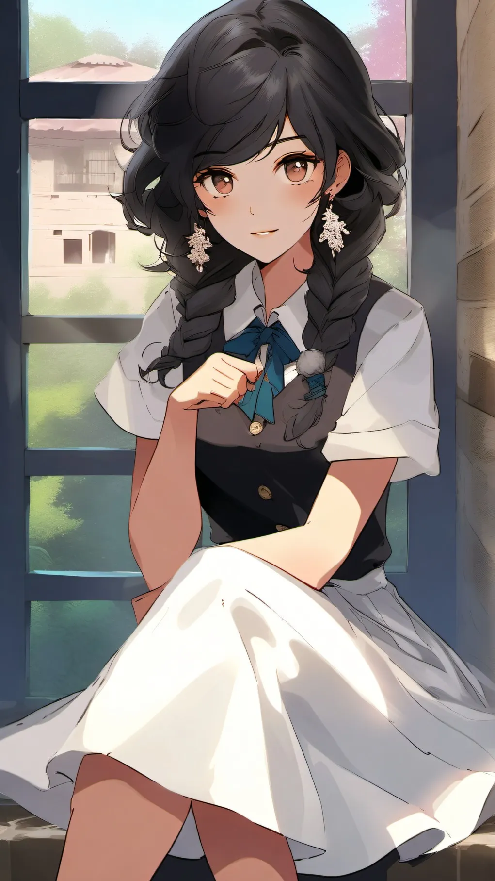 ai character: Escuela de chicas background