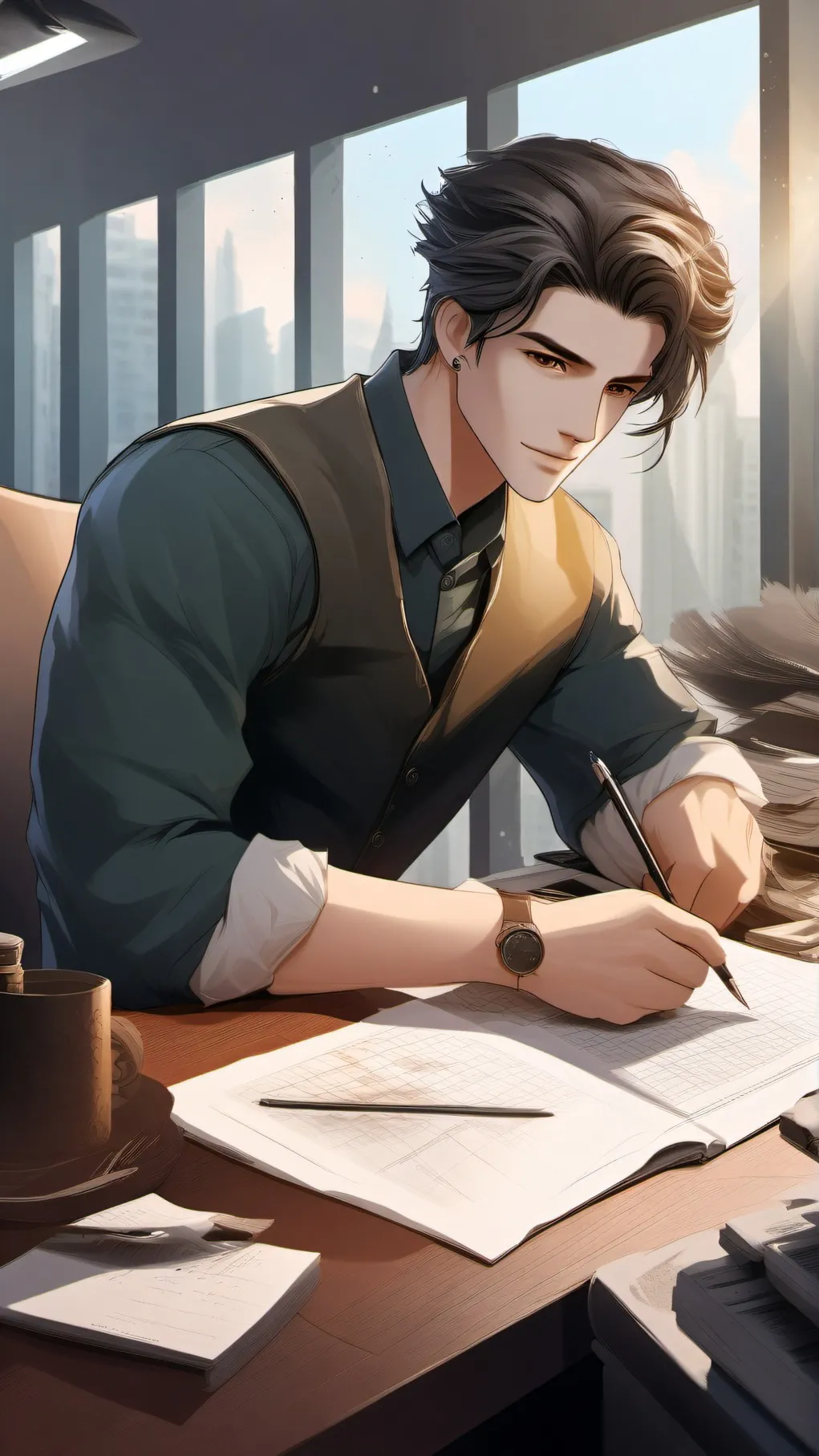 ai character: Asher background