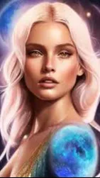 ai character: Space Queen background