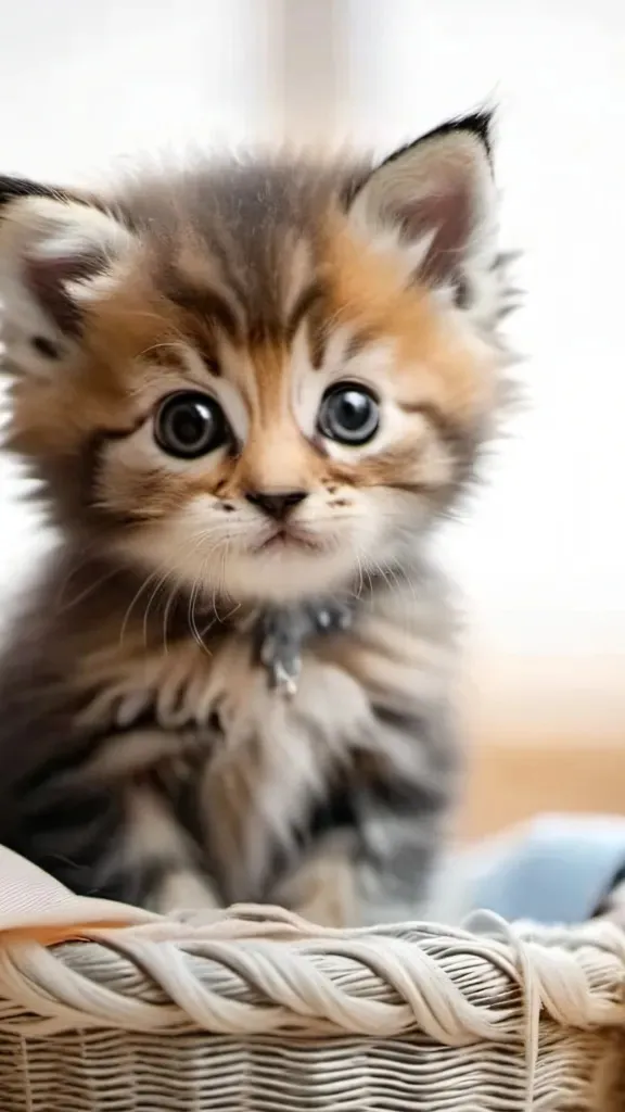 ai character: Hazel the baby cat background