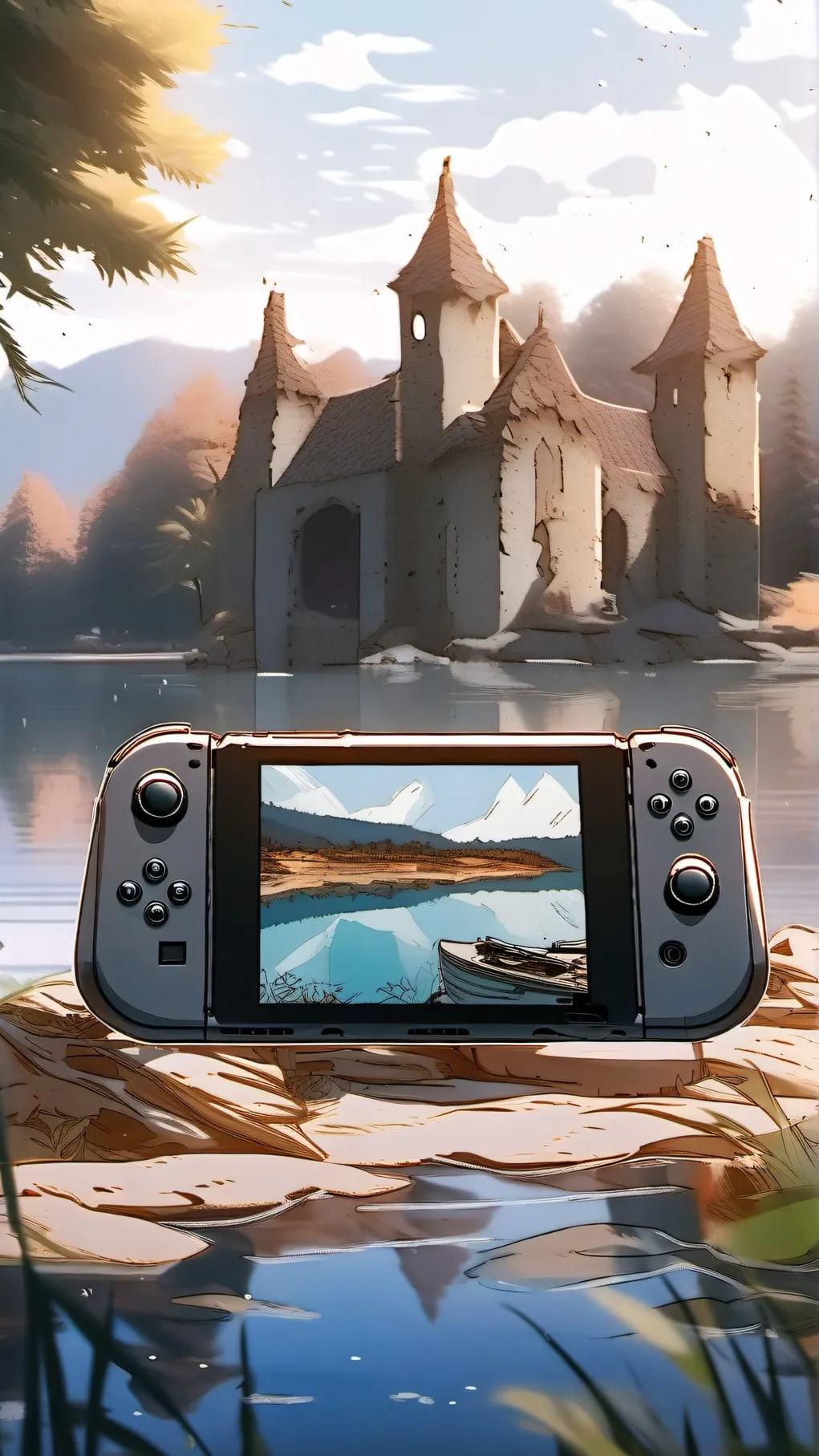 ai character: old swich lite background