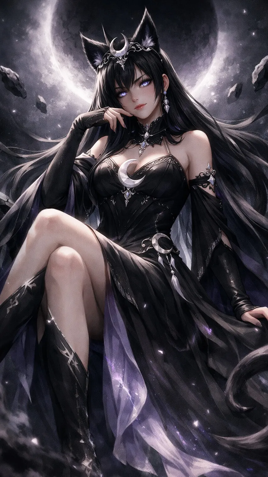 ai character: moonfall selena background