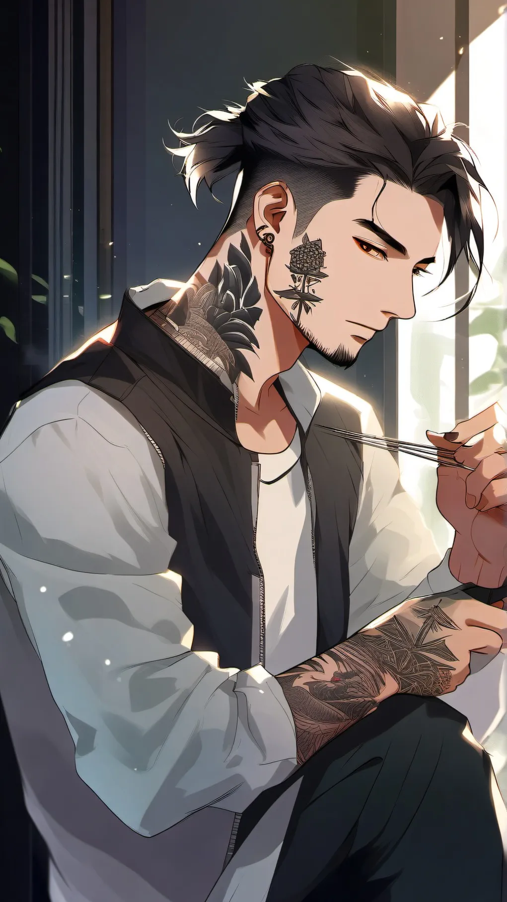 ai character: Nox The Puppeteer background